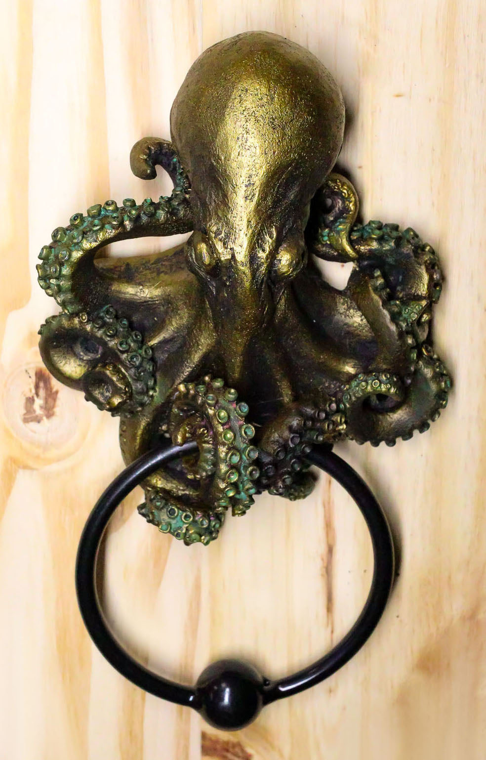 Antique Bronze Finish Steampunk Octopus Wall Hook