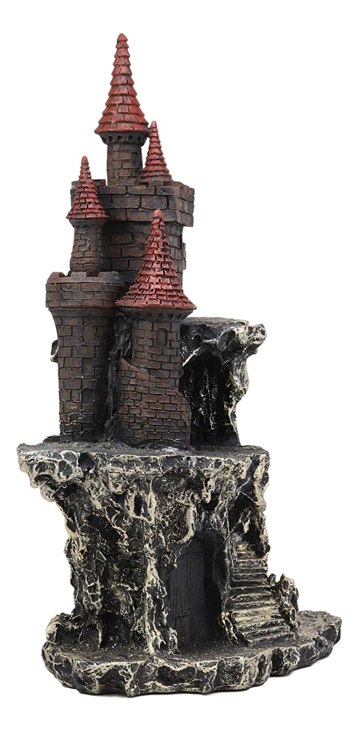 Ebros Medieval Renaissance Castle Tower Fortress by Rocky Cliff