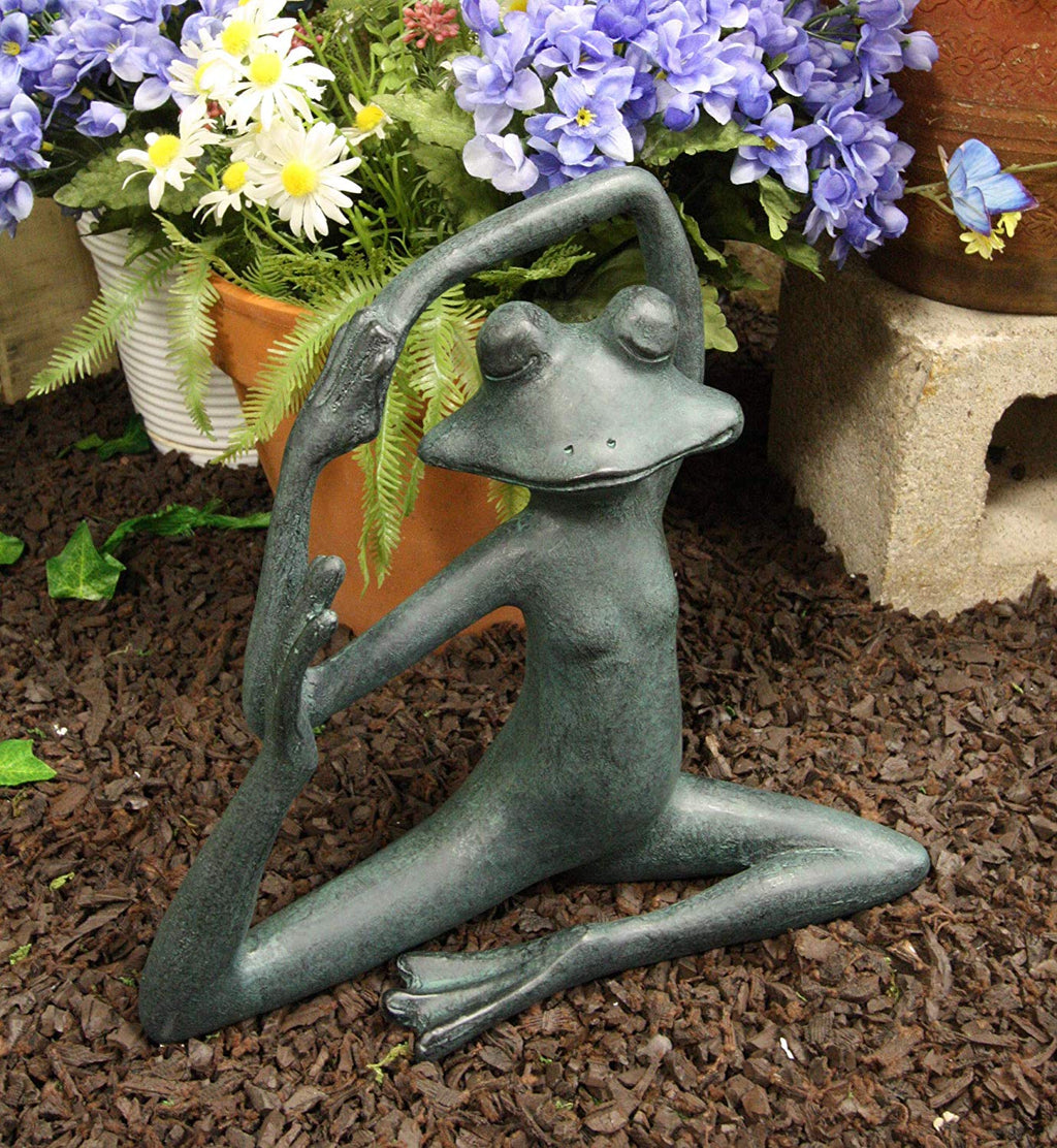 Fantasy Garden Frog Moss Statue