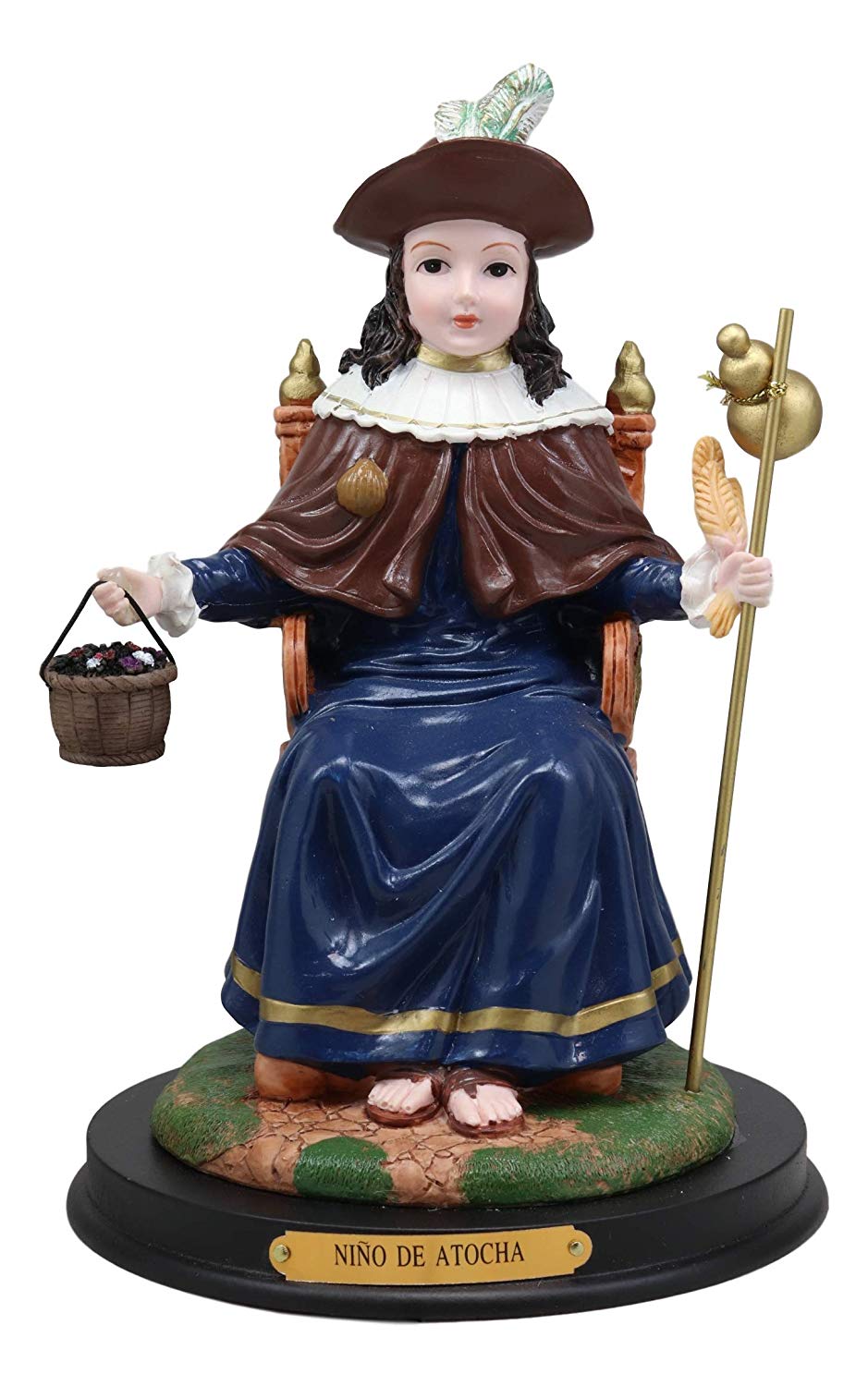 Roman Catholic Santo Nino De Holy Infant of Atocha Seated On