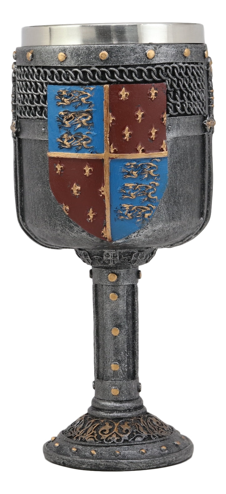 Ebros Gift Large Medieval Kingdom Knight Coat of Arms Le Fleur Symbols