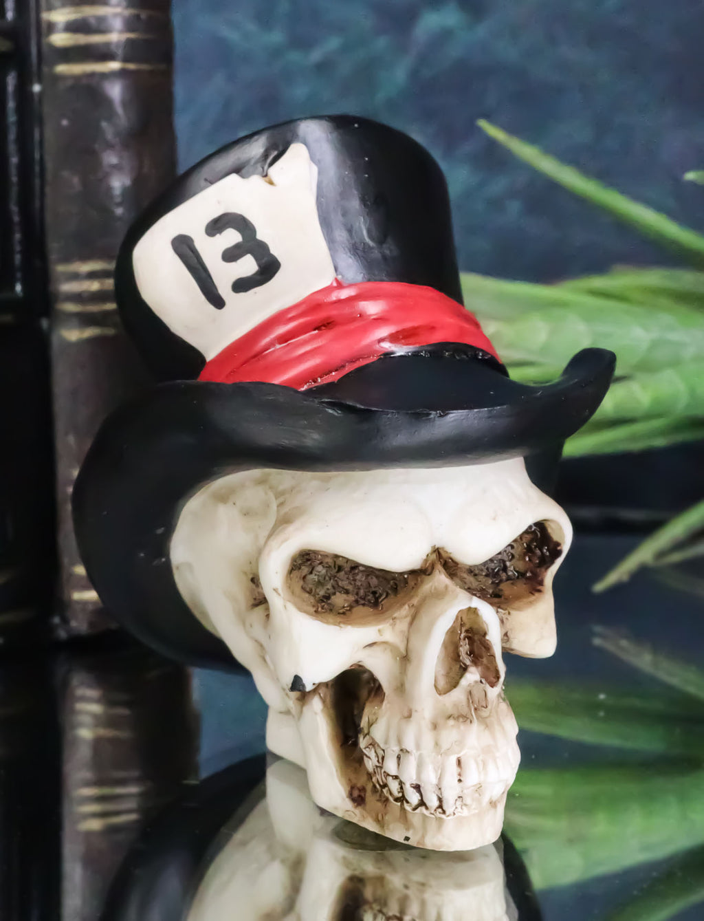 Grinning Tarot Skull With Top Hat Card Number 13 Symbol Of Change