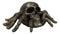 Faux Bronze Creepy Crawler Tarantula Arachnid Skulltula Spider Skull Figurine