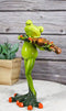 Classical Strings Symphony Green Toad Frog Playing The Violin Figurine