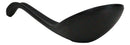 Contemporary Black Melamine Asian Soup Spoons With Ladle Hook Pack Of 6 Set