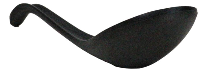 Contemporary Black Melamine Asian Soup Spoons With Ladle Hook Pack Of 6 Set