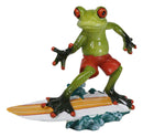 Classical Strings Symphony Green Toad Frog Playing The Violin Figurine