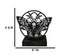 Death's Head Skull Moth Triple Moon Coated Metal Votive Tea Light Candle Holder