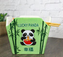 Lucky Panda With Bamboo Ramen Takeout To Go Box Serving Bowl With Chopsticks Set