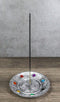 Feng Shui Buddha Ohm Symbol Lotus Mandala With 7 Chakra Gems Incense Burner