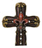 Royal Florentian Rococo Fleur De Lis Classic Faux Wooden Rustic Wall Cross