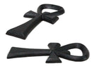 Pack Of 2 Cast Iron Black Egyptian Hieroglyph Ankh Key Hand Bottle Openers