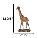 Nature Wildlife Realistic Safari Savannah Masai Giraffe Standing Figurine