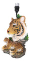 Royal Bengal Tiger Jungle Predator Desktop Table Lamp Statue Decor With Shade