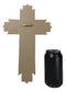 Rustic Western Faux Wood Blessed Faith Love Hope Family Grace Layered Wall Cross