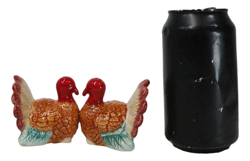 Autumn Festive Thanksgiving Dinner Turkey Hens Ceramic Salt And Pepper Shakers