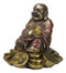 Bodhisattva Maitreya Buddha Ajita Holding Golden Nugget Mini 3" Tall Figurine