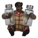 Rustic Western Cowboy Sea Turtle Hugging Salt And Pepper Shakers Holder Figurine