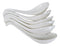 Contemporary White Melamine Asian Soup Spoons With Ladle Hook Pack Of 6 Set