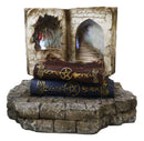 Magic Spell Pentagram Books With Secret Caverns LED Miniatures Display Stand