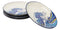 Pack Of 4 Hokusai The Great Wave Of Kanagawa Mount Fuji Round Appetizer Plates