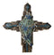 Southwestern Tribal Indian Feather And Turquoise Arrows Faux Wooden Wall Cross