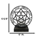 Wicca Occultic Angels and Demons Sacred Mystic Sigils Metal Votive Candle Holder