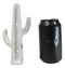 Pack of 2 Rustic Western Off White Metal Desert Saguaro Cactus 2-Pegs Wall Hooks