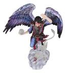 Air Elemental Magic Wizard Sorcerer Bending The Clouds W/ Acrylic Dragon Statue