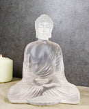 Zen Shakyamuni Buddha Meditating Clear Translucent Acrylic Resin Figurine