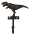 Pack Of 3 Cast Iron Rustic Jurassic T-Rex Dinosaur Wall Hook Key Leash Holders