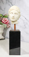 Classical Greek Roman Goddess Aphrodite Head Bust Replica On Black Crystal Base