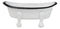 Western Country Rustic Metal Freestanding Small Bathtub Replica Decor 5.75"L