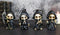 Ossuary Macabre Whimsical Skeleton Chibi Grim Reapers With Scythes Figurines Set