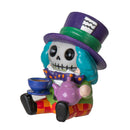 Furry Bones Whimsical Wonderland Mad Hatter Alice Skeleton Figurine Furrybones