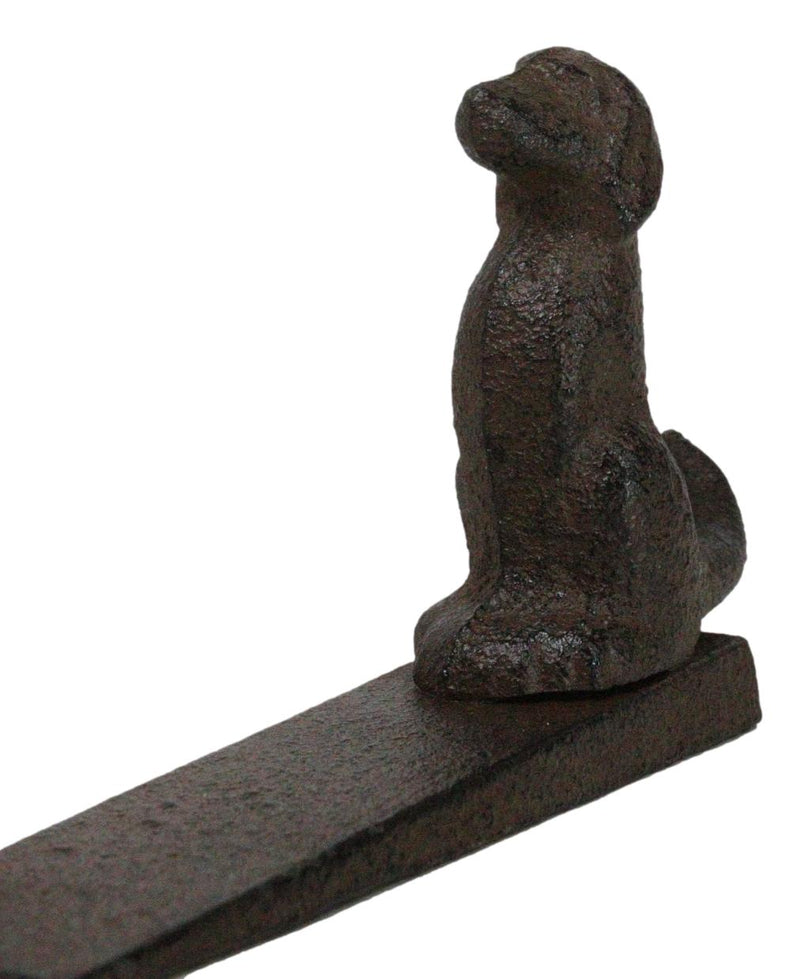 Rustic Cast Iron Whimsical Canine Cocker Spaniel Dog Door Stop Stopper Wedge