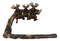 Rustic Western Elk Moose Hanging On Tree Branch Wall Hand Towel Holder Bar