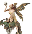 Fin de Siecle End of The Century Fairy Gazing On Vine Branch Of Skulls Figurine