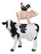 Western Country Rustic Farmhouse Holstein Cow Piglet And Hen Chicken Figurine