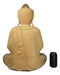 Acacia Wood Large Meditating Buddha Gautama Amitabha In Prayer Statue 21"H