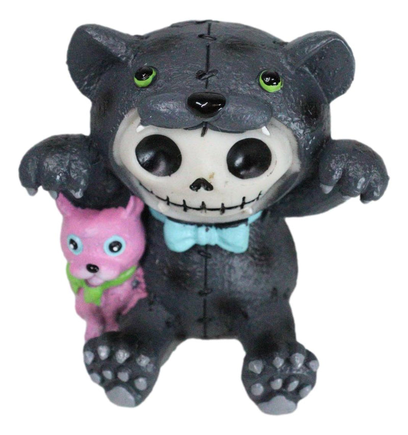 Furry Bones Basheera Voodoo Skeleton With Pink Panther Doll Figurine Collectible