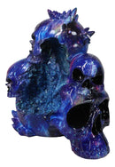 Blue Gothic 3 Ghastly Skulls LED Death Mountain Cavern Backflow Incense Burner