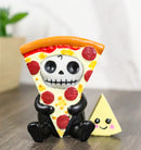 Furry Bones Whimsical Peppi Pizza With Cheese Skeleton Figurine Furrybones