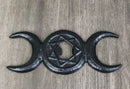 Cast Iron Black Wicca Triple Moon Goddess Pentagram Hand Bottle Cap Opener