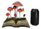 Enchanted Fairy Garden Toadstool Mushrooms Sprouting from Spell Book Figurine