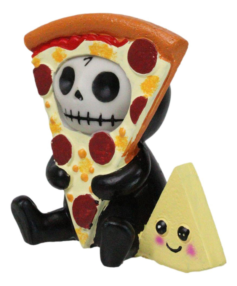 Furry Bones Whimsical Peppi Pizza With Cheese Skeleton Figurine Furrybones