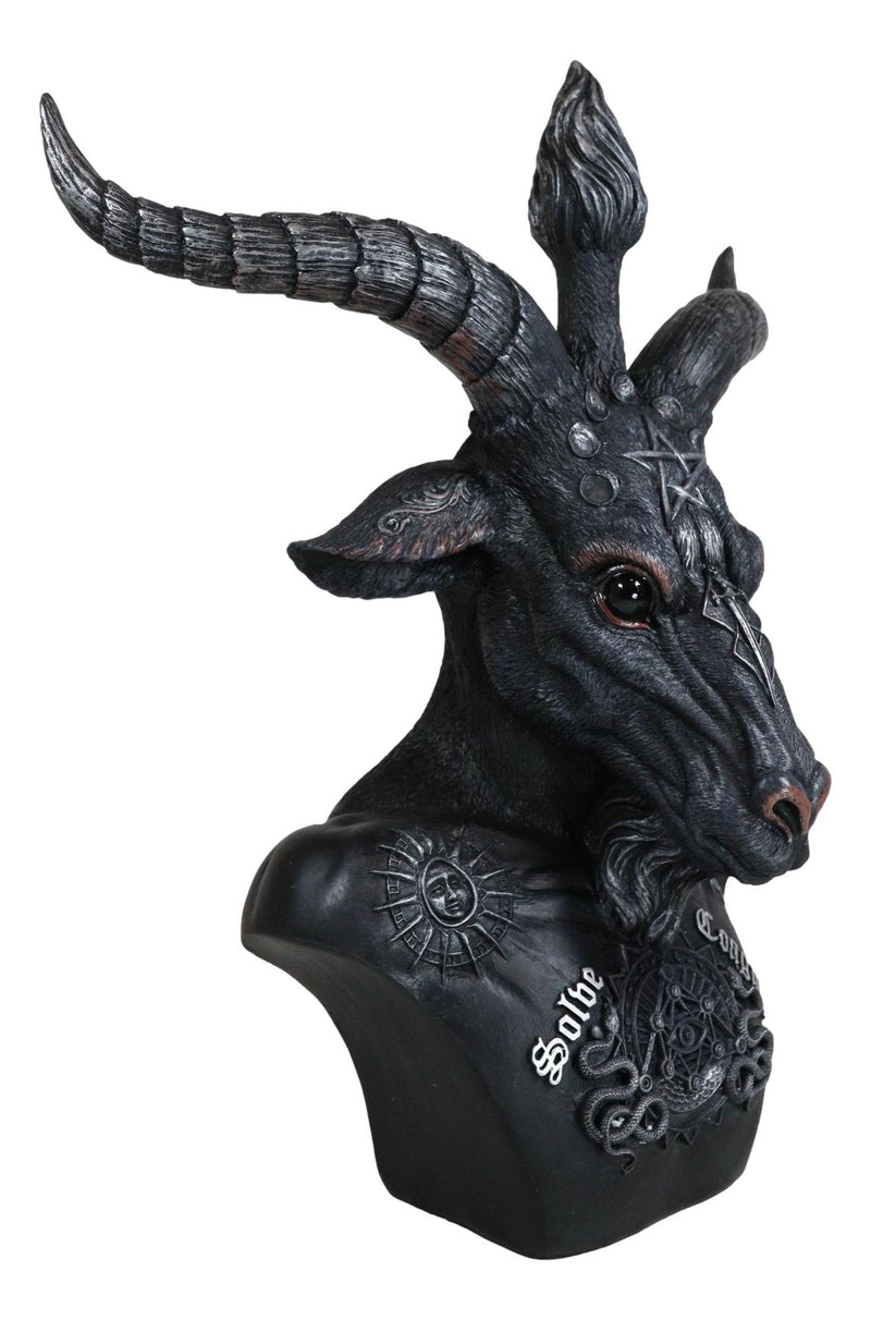 Solve Et Coagula Pentagram Evil Eye Satan Sabbatic Goat Idol 