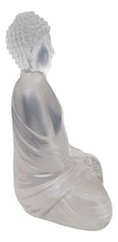 Zen Shakyamuni Buddha Meditating Clear Translucent Acrylic Resin Figurine