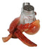 Nautical Marine Red Stone Crab Salt and Pepper Shakers Holder Figurine Set