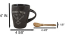 Wicca Sacred Moon Crossed Broomsticks Witches Brew Coffee Co Mug And Spoon Set